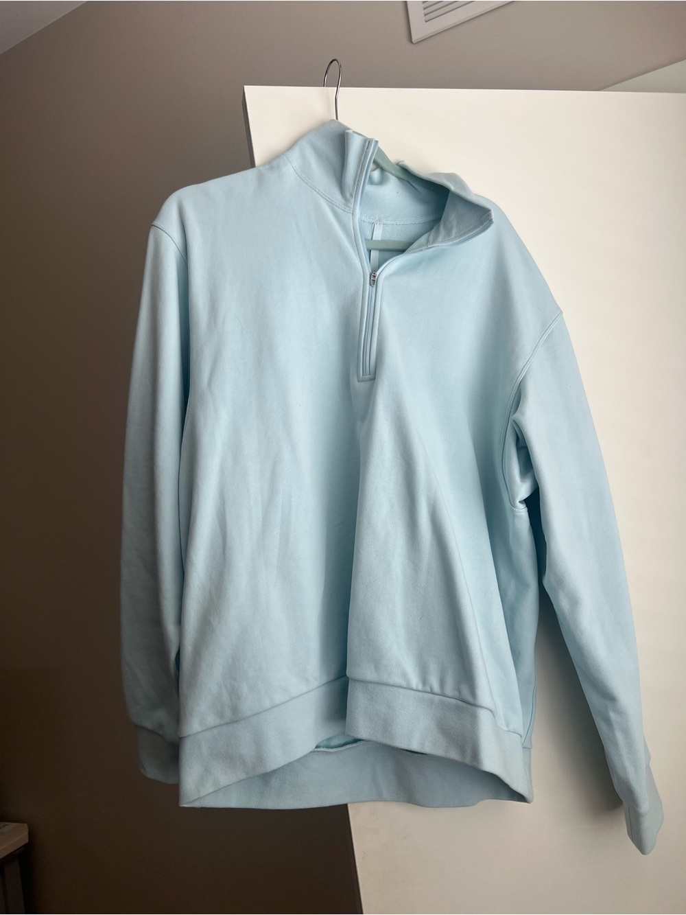 lululemon athletica Light Blue Quarter-Zip Pullover